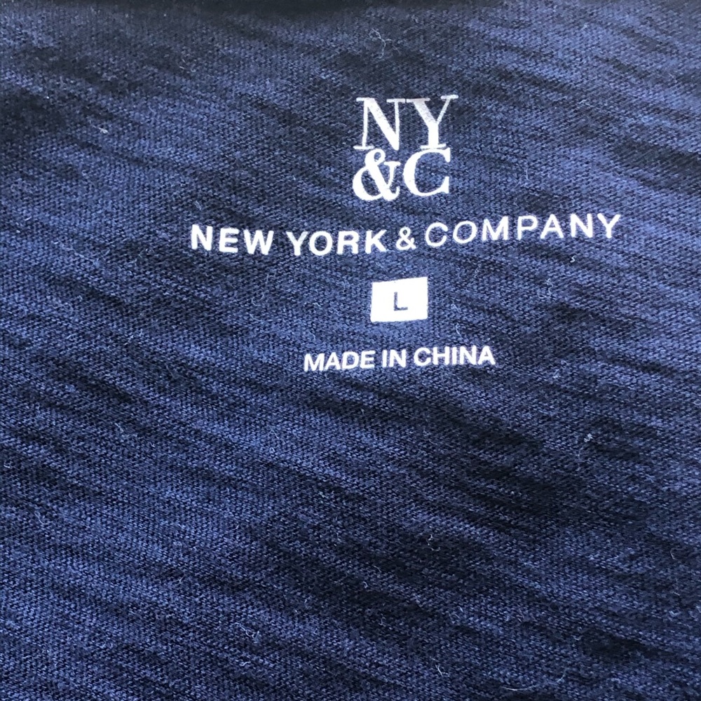 EUC NY&Co. Navy Shirt (L) 👚 - Picture 3 of 4